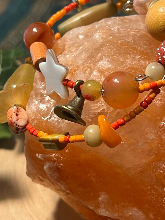 Mystic Coral Spiral Bracelet