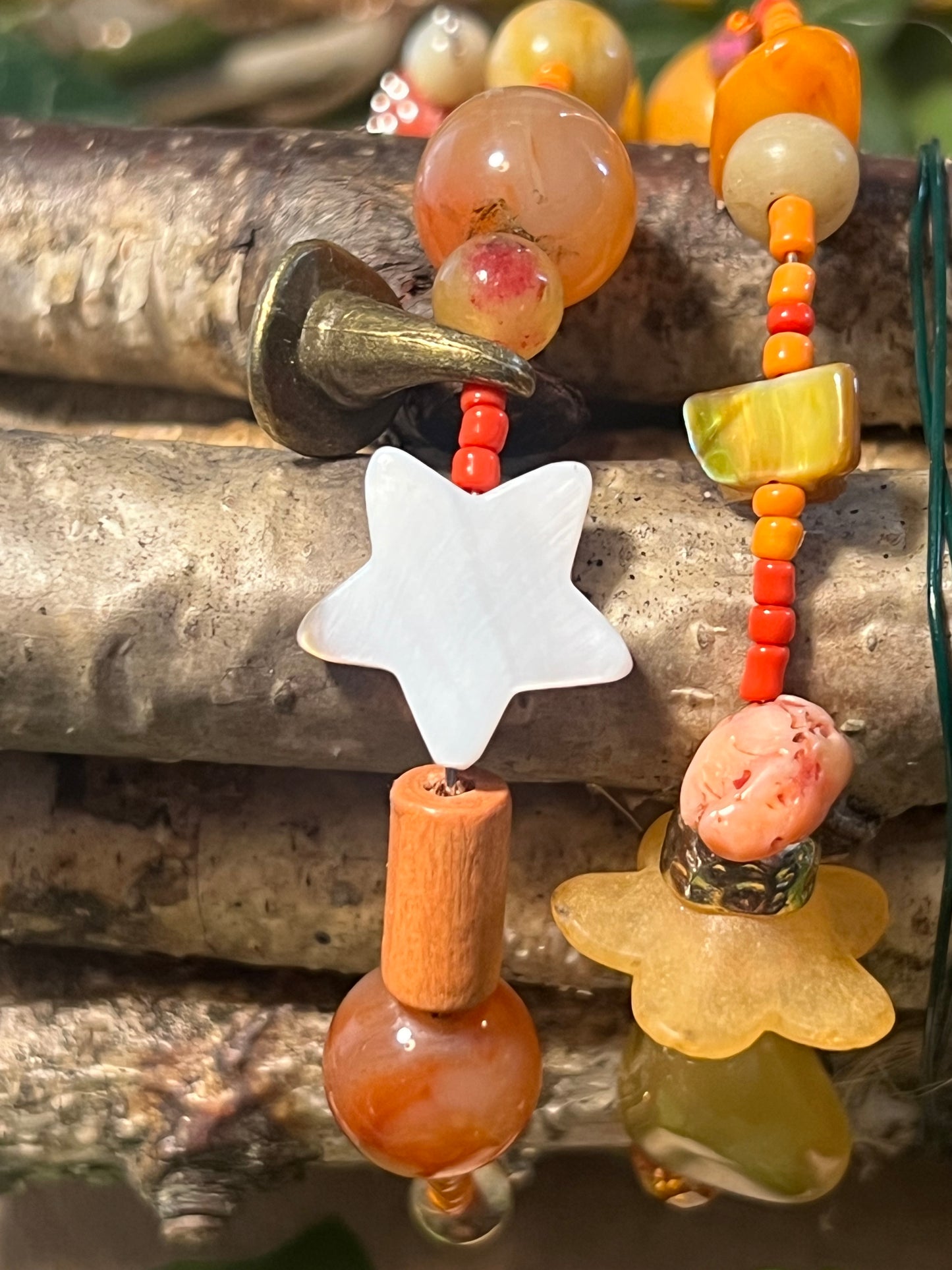 Mystic Coral Spiral Bracelet