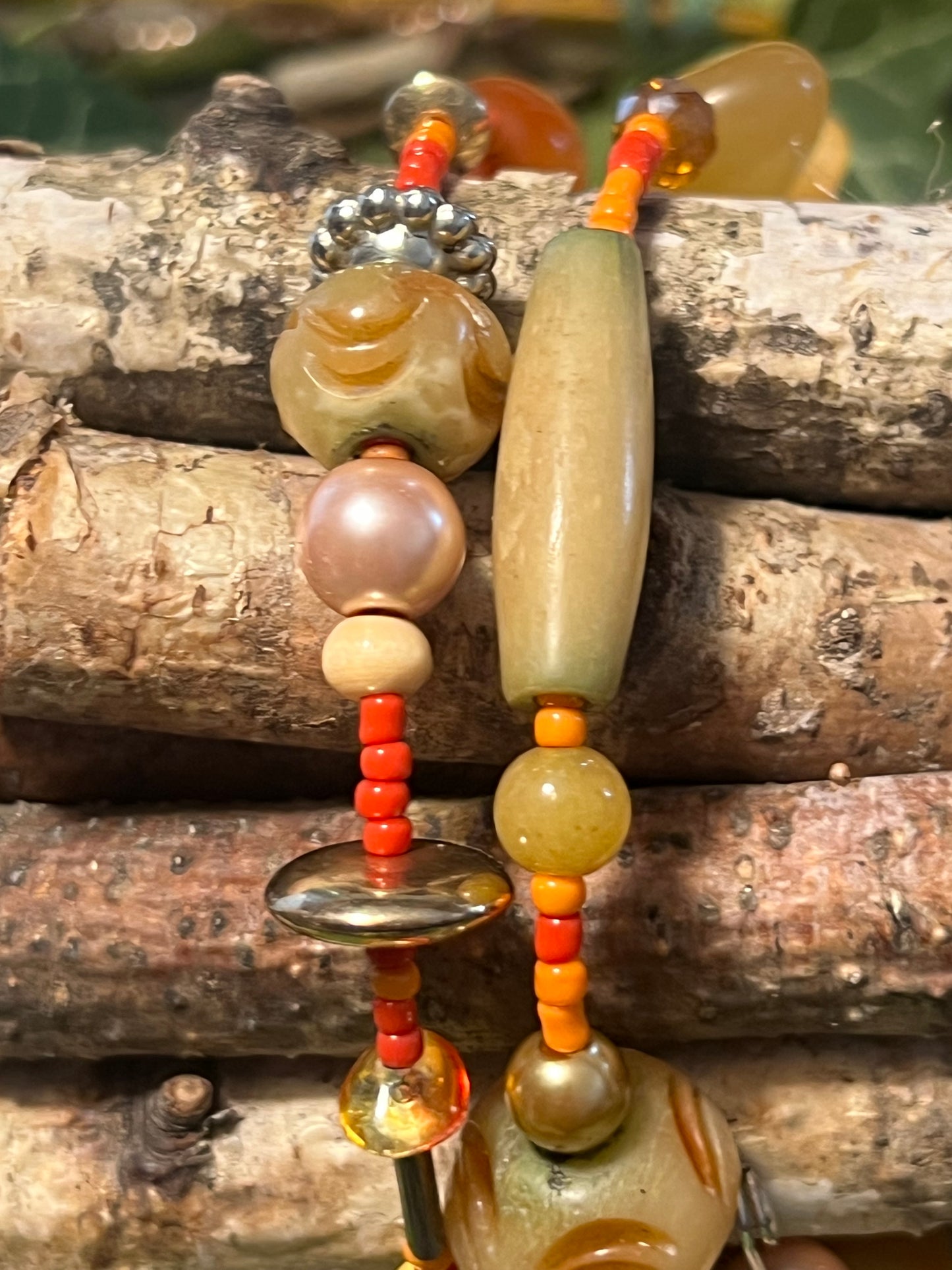 Mystic Coral Spiral Bracelet