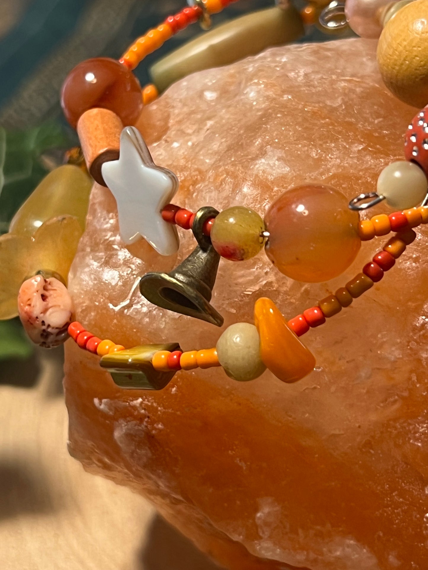 Mystic Coral Spiral Bracelet